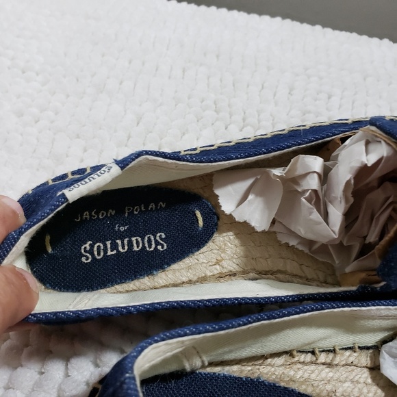 Jason Polan for Soludos  Navy Wink Espadrilles - Picture 8 of 8